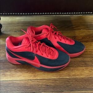 Nike Red and Black Athletic Shoes